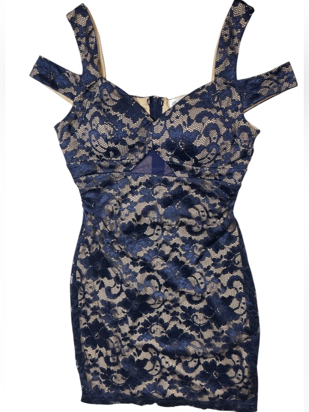 Emerald Sundae Blue Lace MidiDress Size M